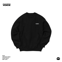 TAV - CREW NECK SWEAT (15.0oz) / BLACK