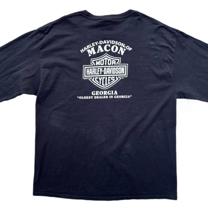 Harley Davidson 2015 Clover Smoking LS TEE | Onyx