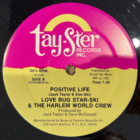 Love Bug Star-Ski & The Harlem World Crew – Positive Life