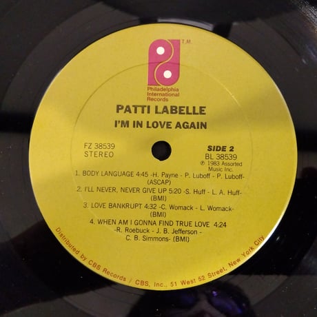 PATTI LABELLE / I'M IN LOVE AGAIN