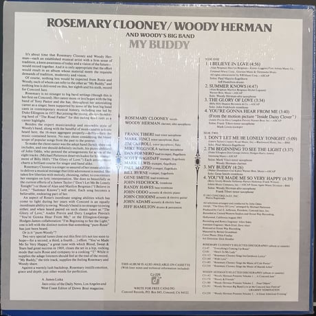 ROSEMARY CLOONEY & WOODY HERMAN / MY BUDDY