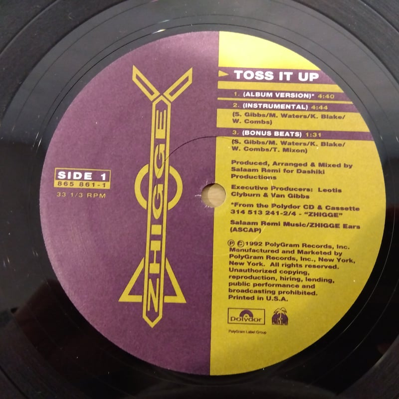 Zhigge - Toss It Up (シールド未開封) ZHIGGE / TOSS IT UP | BUCKTOWNJP