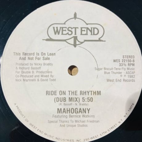 Mahogany / Ride On The Rhythm