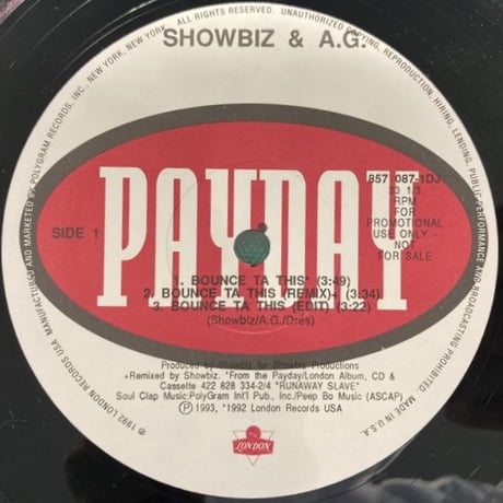 Showbiz & A.G. / Bounce Ta This