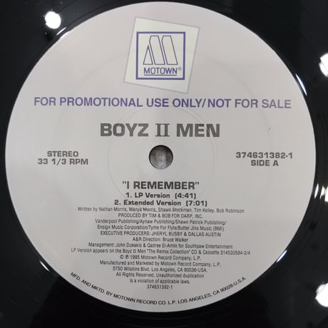 BOYZ Ⅱ MEN / I REMEMBER
