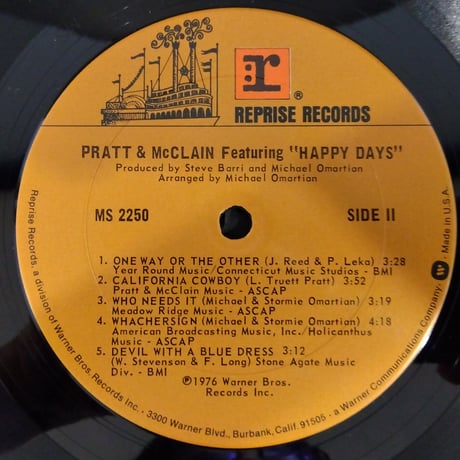 PRATT AND McCLAIN / HAPPY DAYS