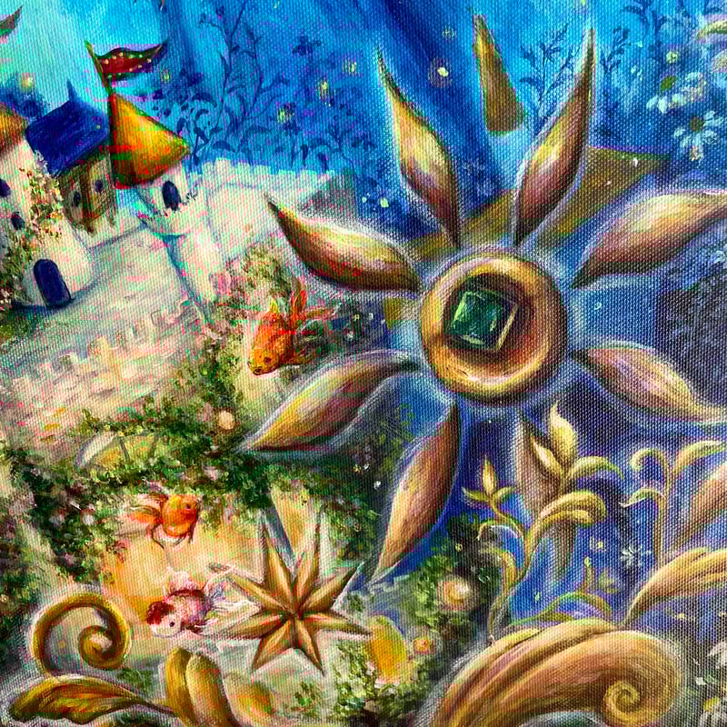 空と海　ガッシュ画 空と海 ガッシュ画