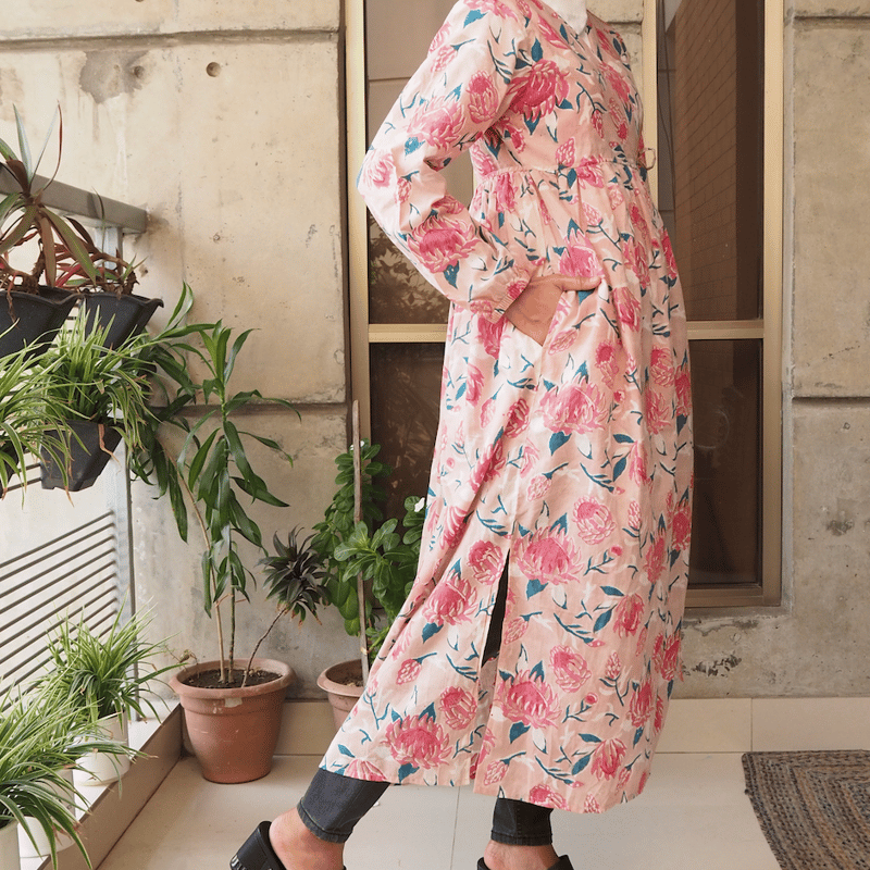 商品到着後掲載＞インド綿（ハンドブロックプリント）カシュクール