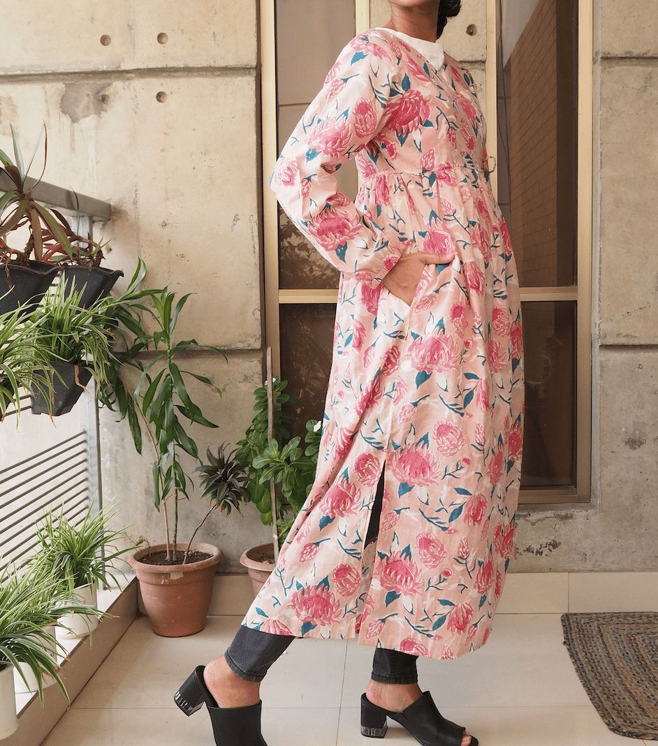 商品到着後掲載＞インド綿（ハンドブロックプリント）カシュクール