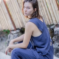 バッククロスtops + サルエルパンツセットアップ