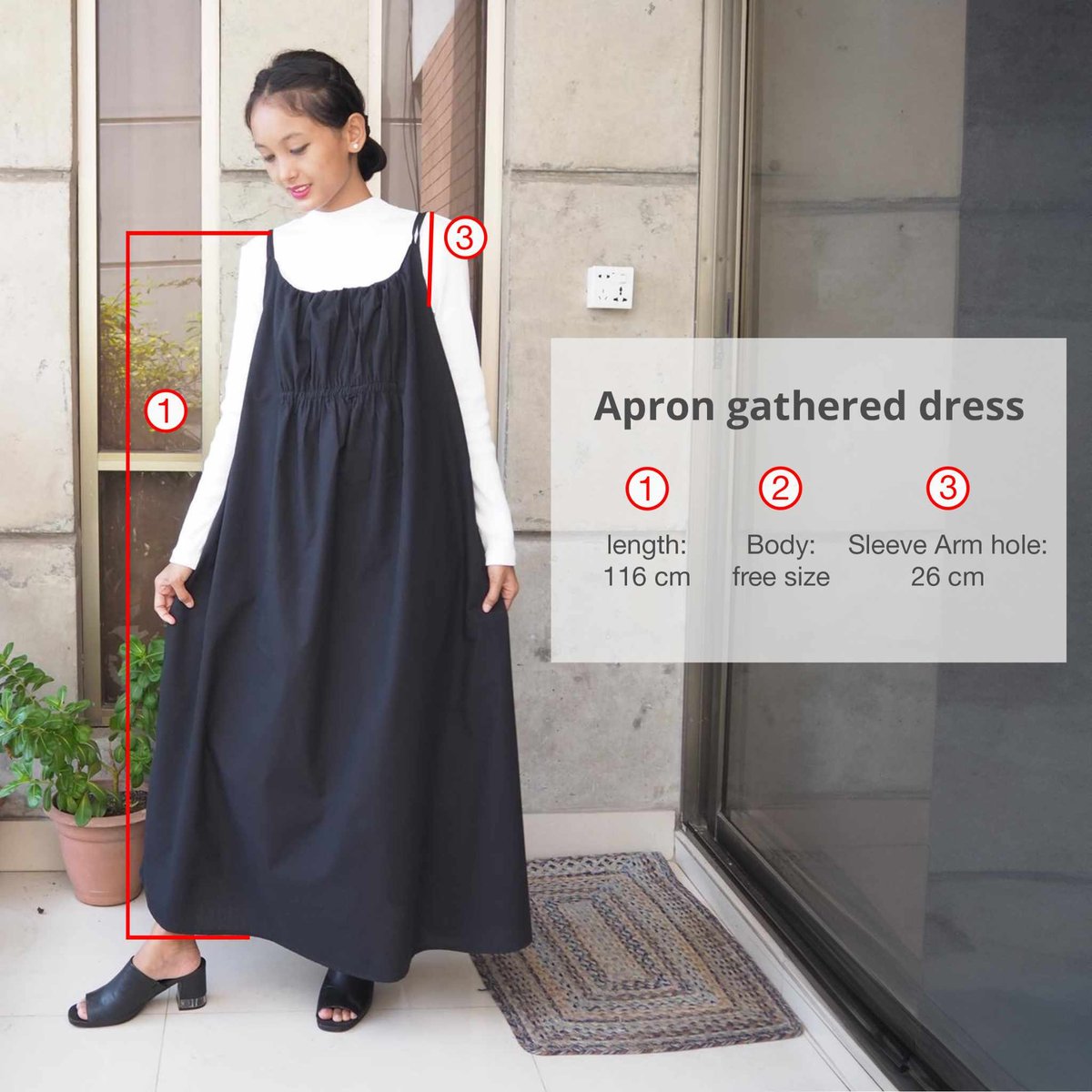 ヴィンテージファブリックエプロンワンピース ヴィンテージファブリック エプロンワンピース