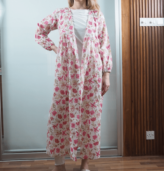商品到着後掲載＞インド綿（ハンドブロックプリント）カシュクール