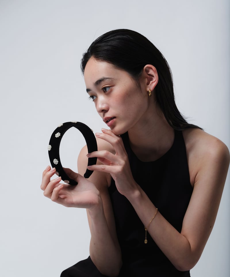 flower pearl velourカチューシャ | Jardin des cheveux