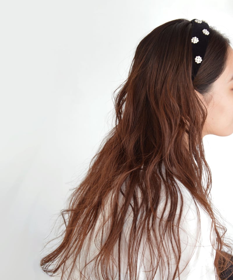 flower pearl velourカチューシャ | Jardin des cheveux