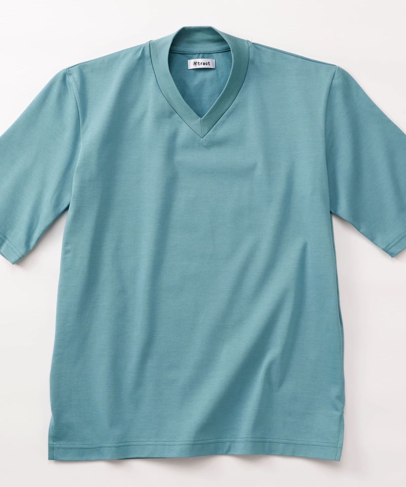 DEUXIEME CLASSE ライトブルー Vネック 長袖シャツ Tシャツ/ライトブルー/半袖/Vネック | tract