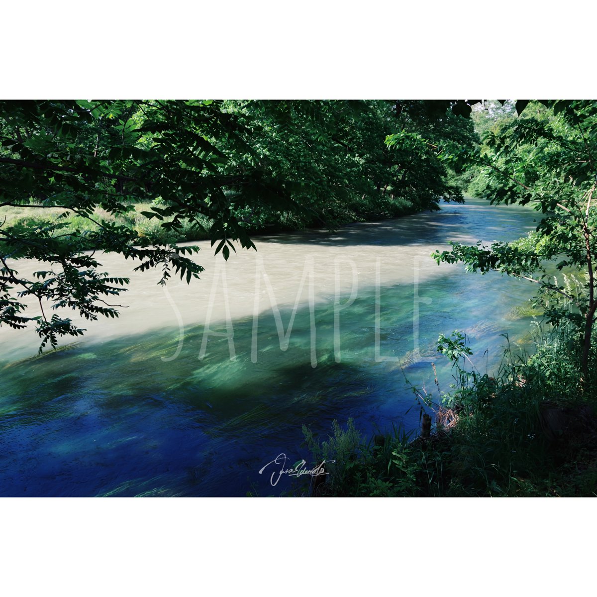 No.2【紀の里の川風景】 2色の川 | TaBi PHOTO