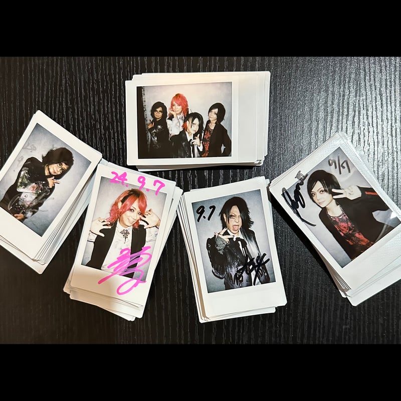 メンバーチェキ アー写撮影時 4人＋集合写真セット（計5枚