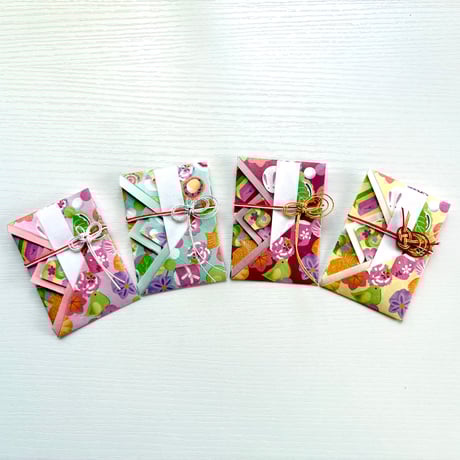 ご祝儀袋みたいなポチ袋【四季・花うさぎ】