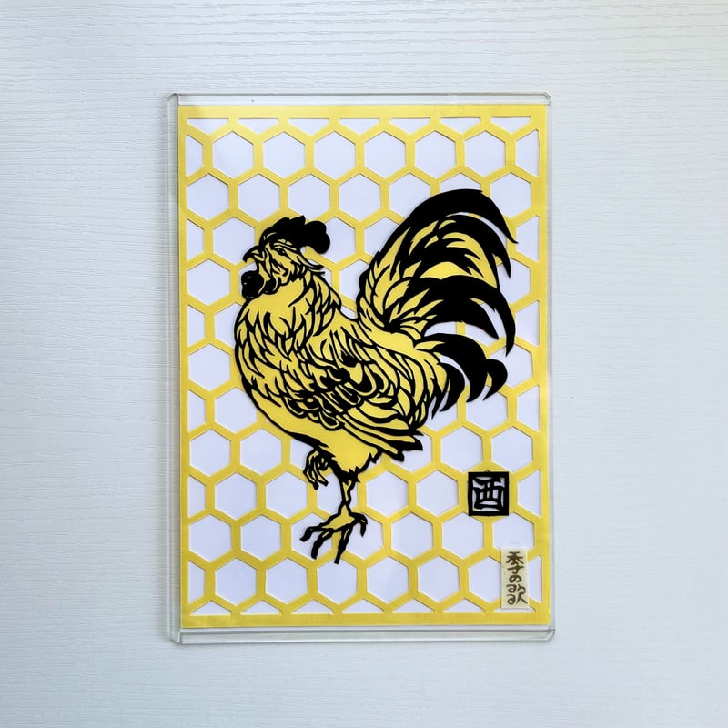 切り絵の一閑張り「お月見」値下げ 1_12da90b0faa4e6e2a69a2356b061