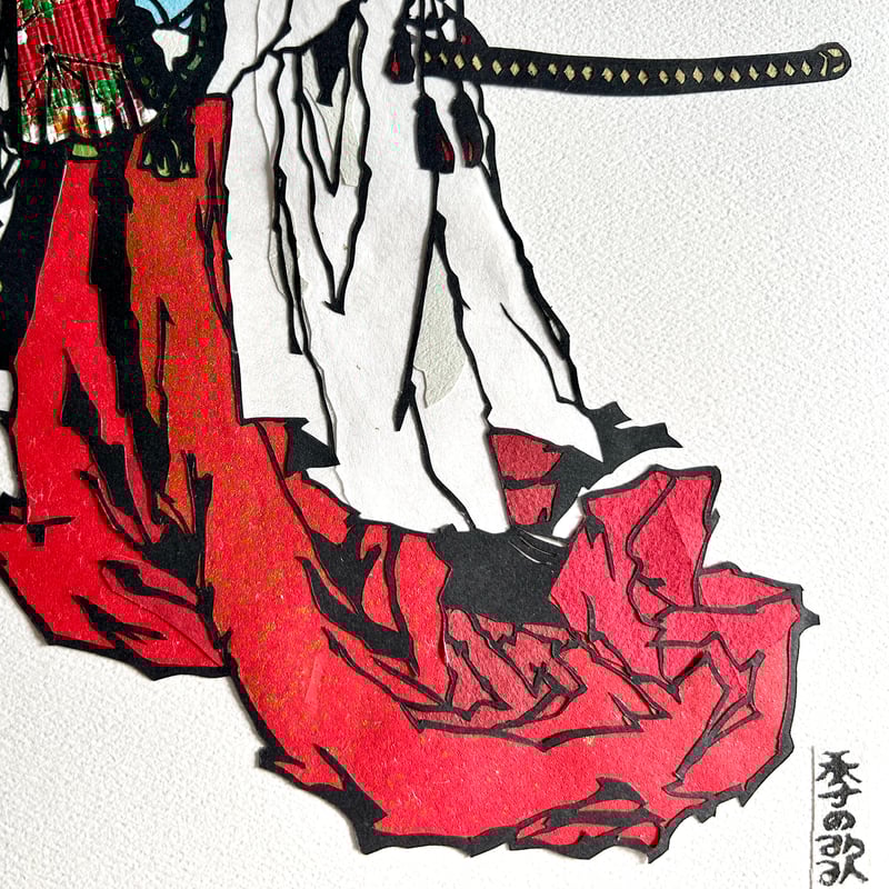 切り絵”和好み”【春・静御前】 | 手づくり和雑貨 紙工房季の歌