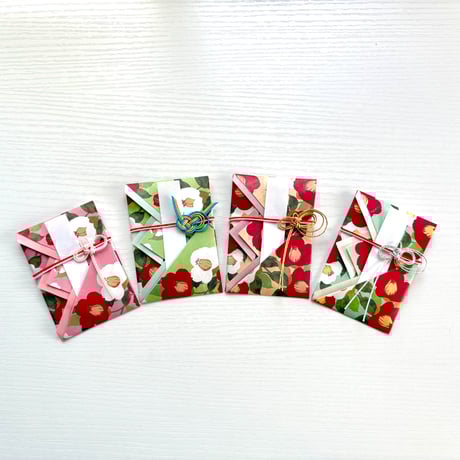 ご祝儀袋みたいなポチ袋【四季・乱椿】