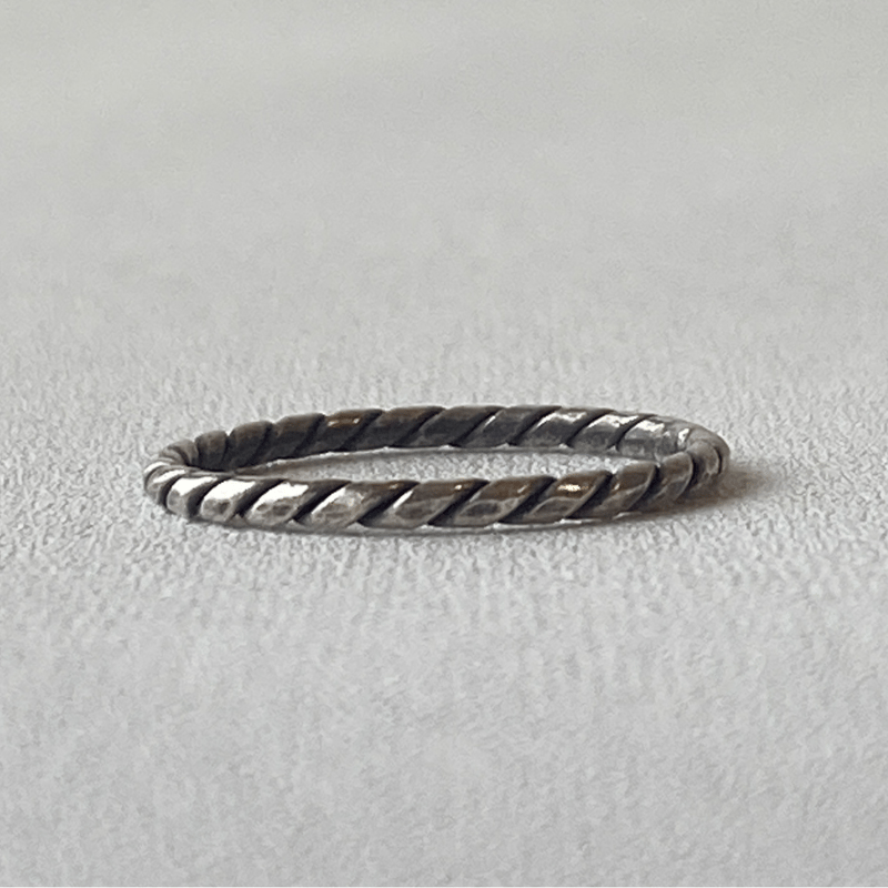 シルバーリング925 縄モチーフ | 輝銀華