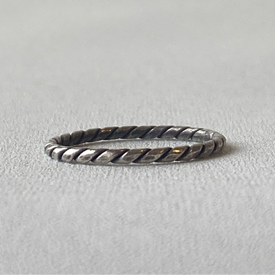 シルバーリング925 縄モチーフ | 輝銀華