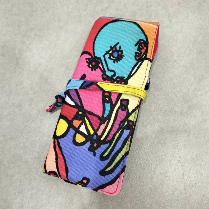 なっつんページ Pen Case Two Men Sitting ペンケース | New Art Order
