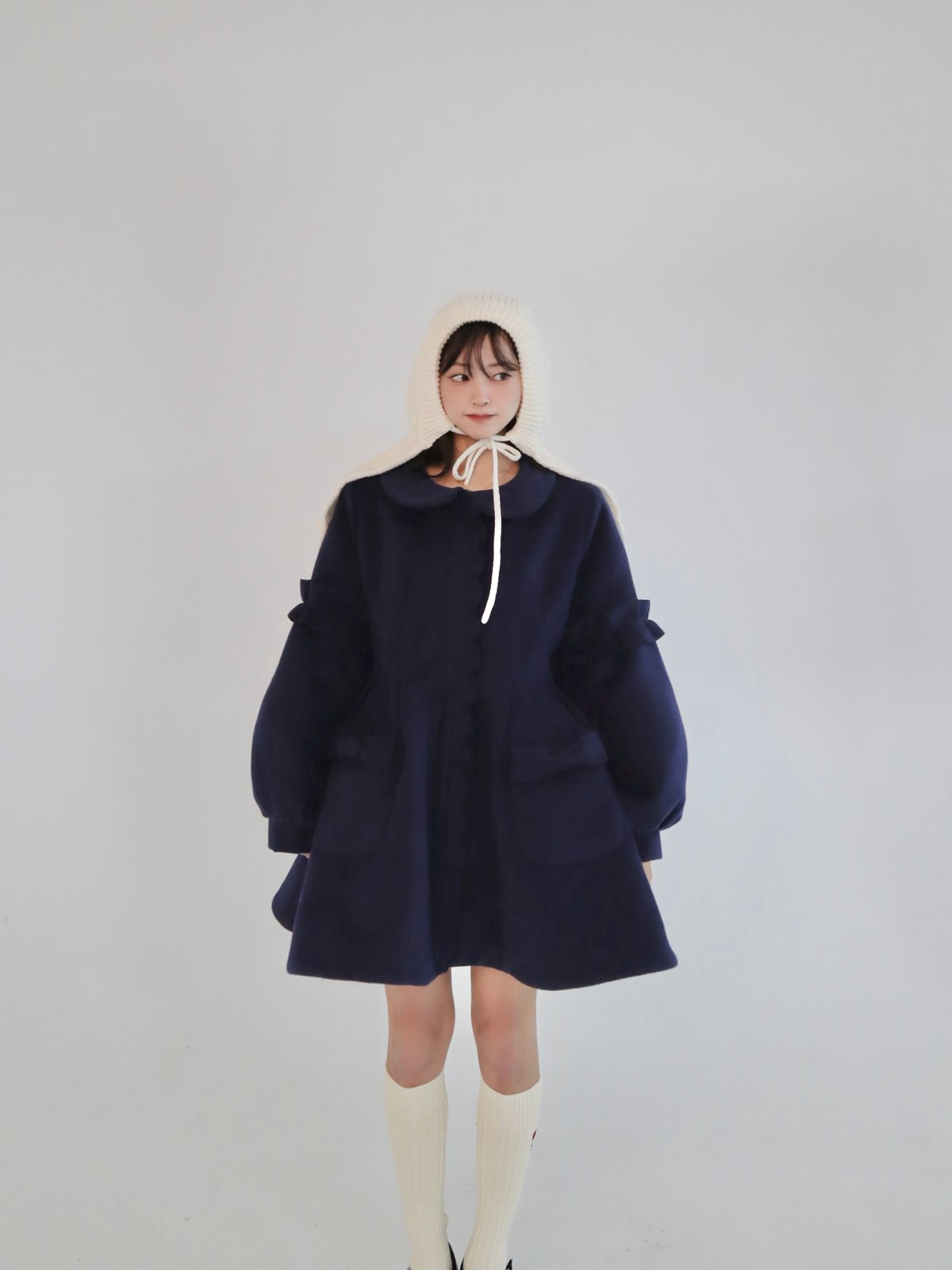 アミカ　スカラップコート Scallope detail confection coat | Little World