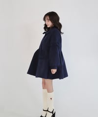 Scallope detail confection coat