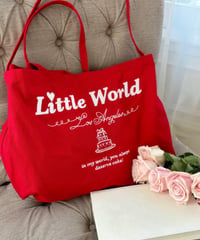 【Project LW】Big logo red tote