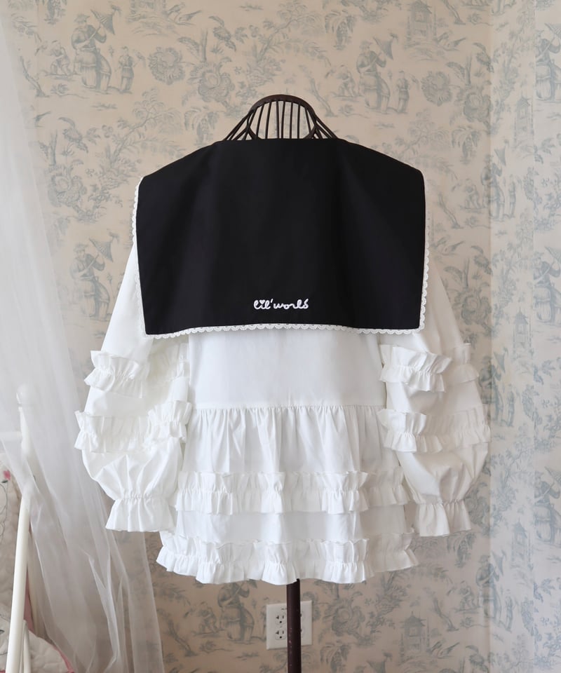 LW sailor collar frill blouse | Little World