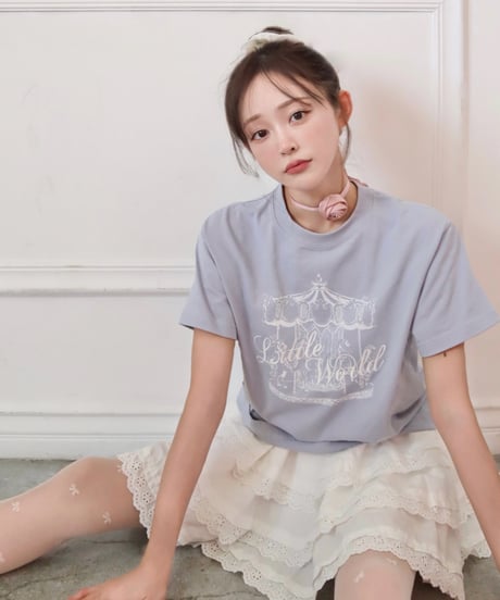 【Project LW】Merry-go-round T-shirt (blue)