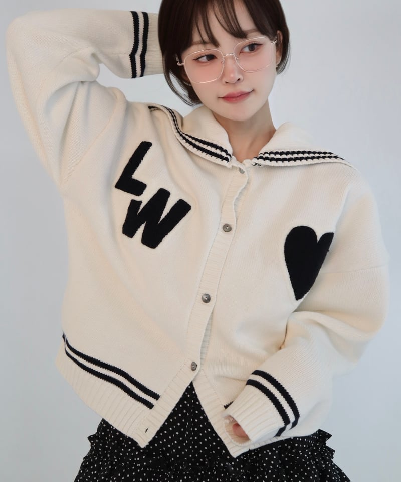 Original patch sailor cardigan | Little World