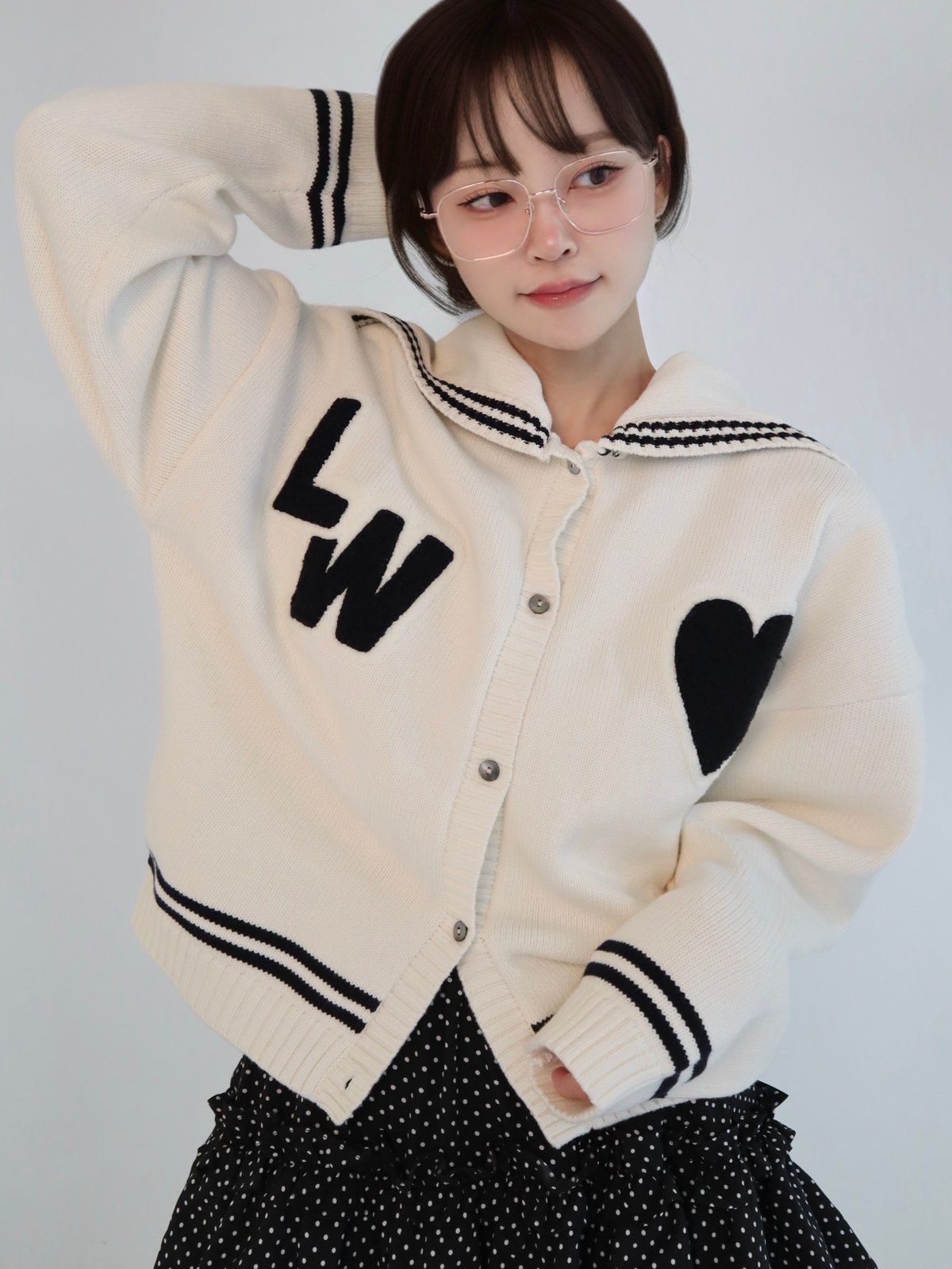 Original patch sailor cardigan | Little World