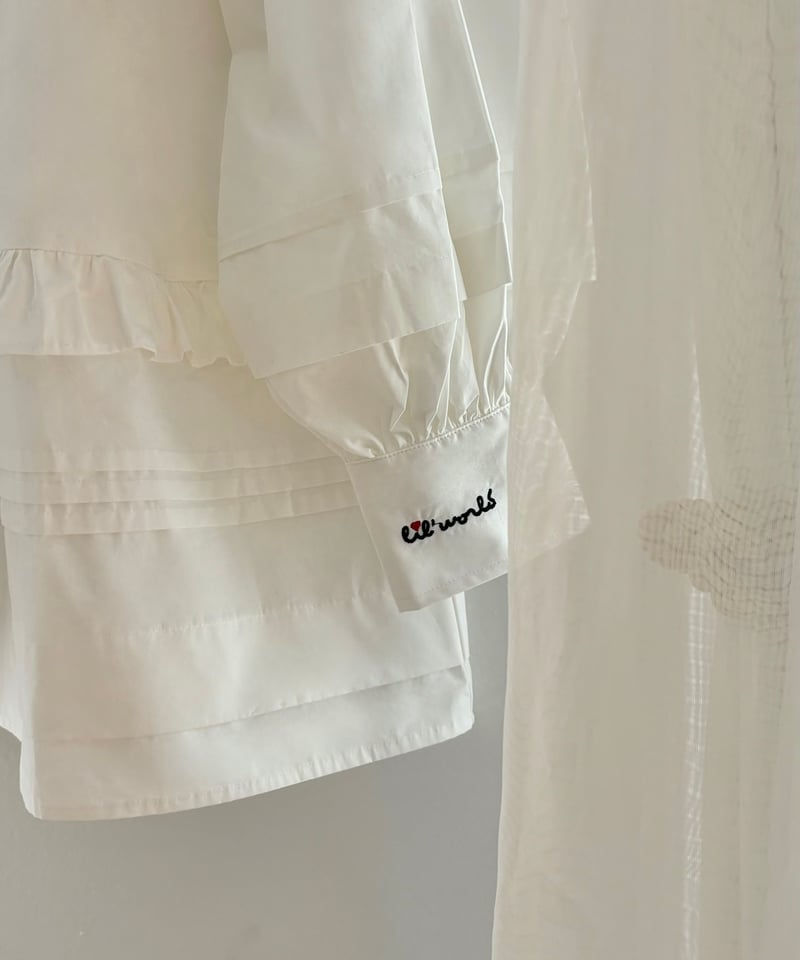 Volume sleeves cotton tunic | Little World