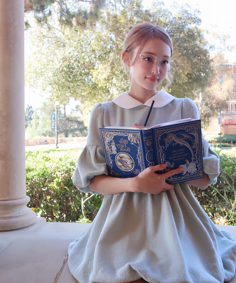 ワンピース andmary Twiggy tweed mini dress ANDMARY】Twiggy tweed mini dress