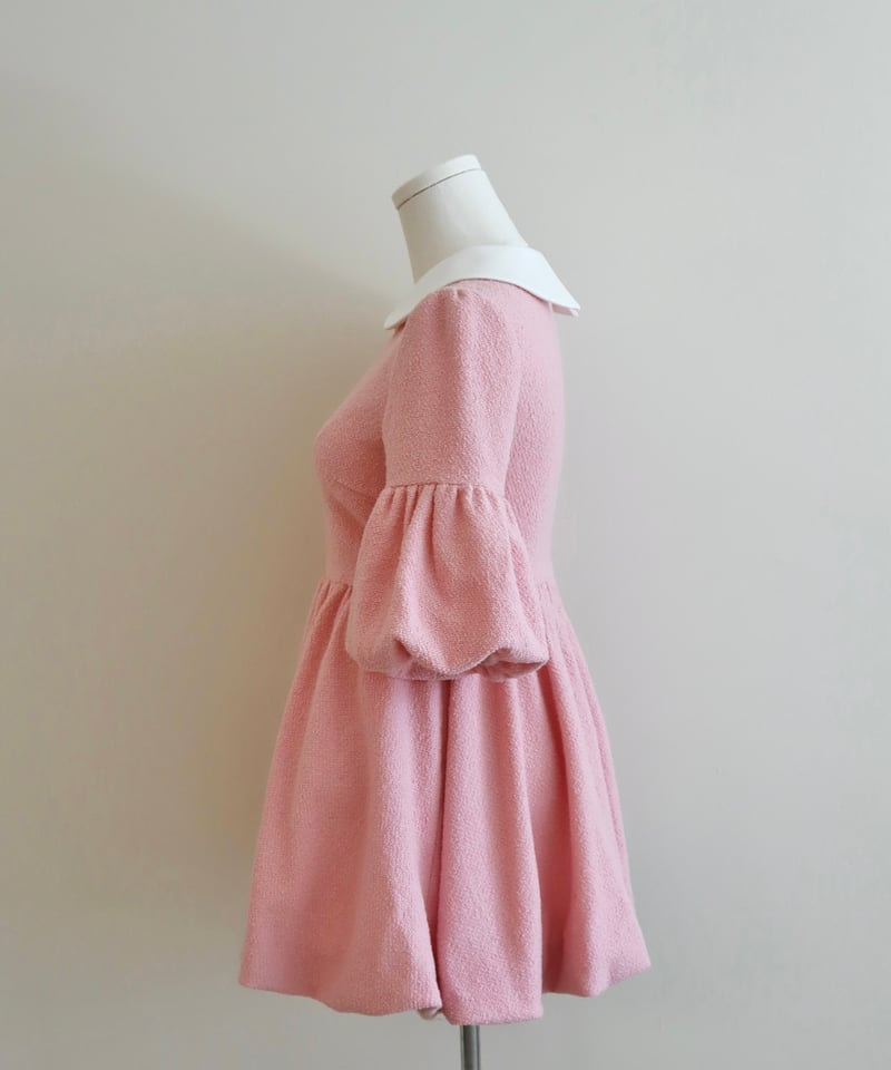 Elle's tweed mini dress (pink) | Little World Elle's tweed mini dress (pink) | Little World