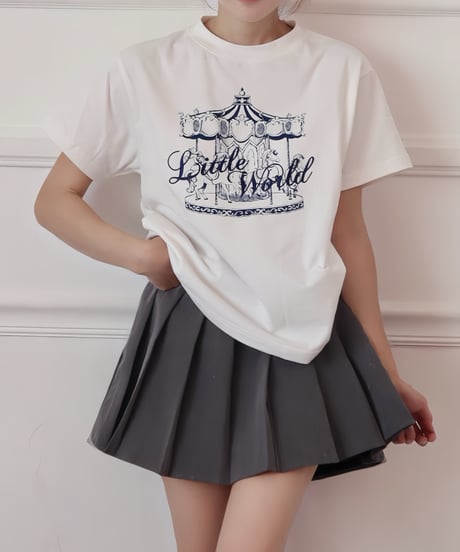 【Project LW】Merry-go-round T-shirt (white)