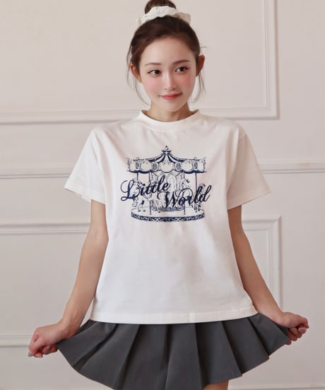 【Project LW】Merry-go-round T-shirt (white)