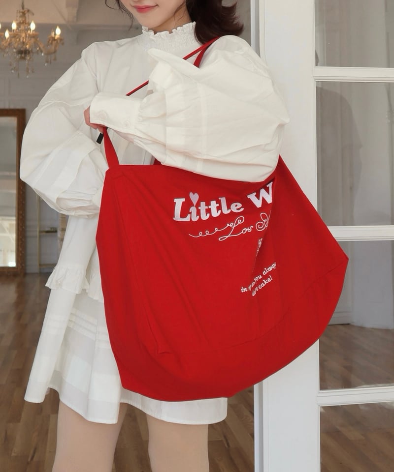 Project LW】Big logo red tote | Little World