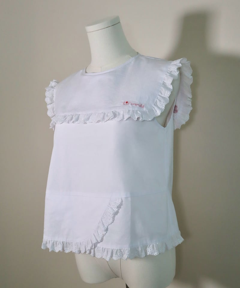 Ribbon embroidery frill blouse | Little World