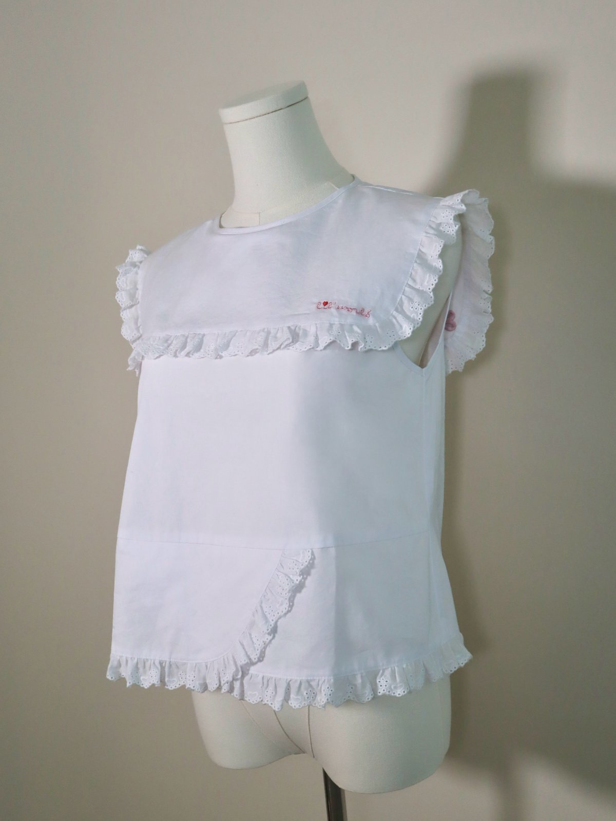 Ribbon embroidery frill blouse | Little World