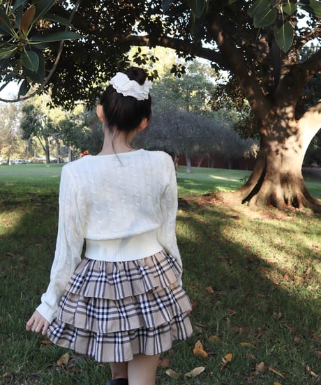 Vintage frill skirt pants