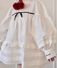 Volume sleeves cotton tunic