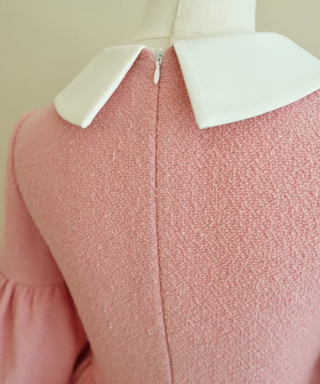 Elle’s tweed mini dress (pink)