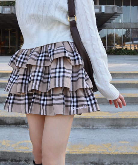 Vintage frill skirt pants