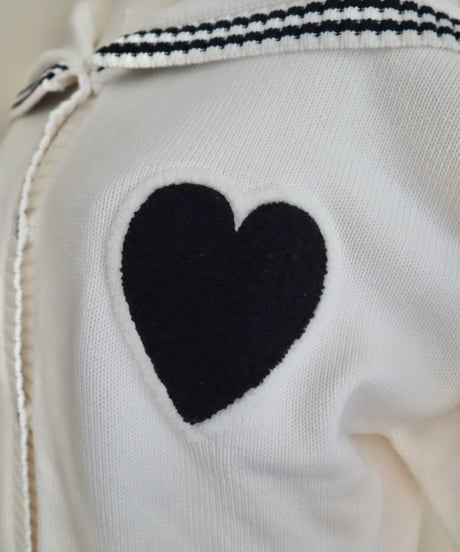 Original patch sailor cardigan