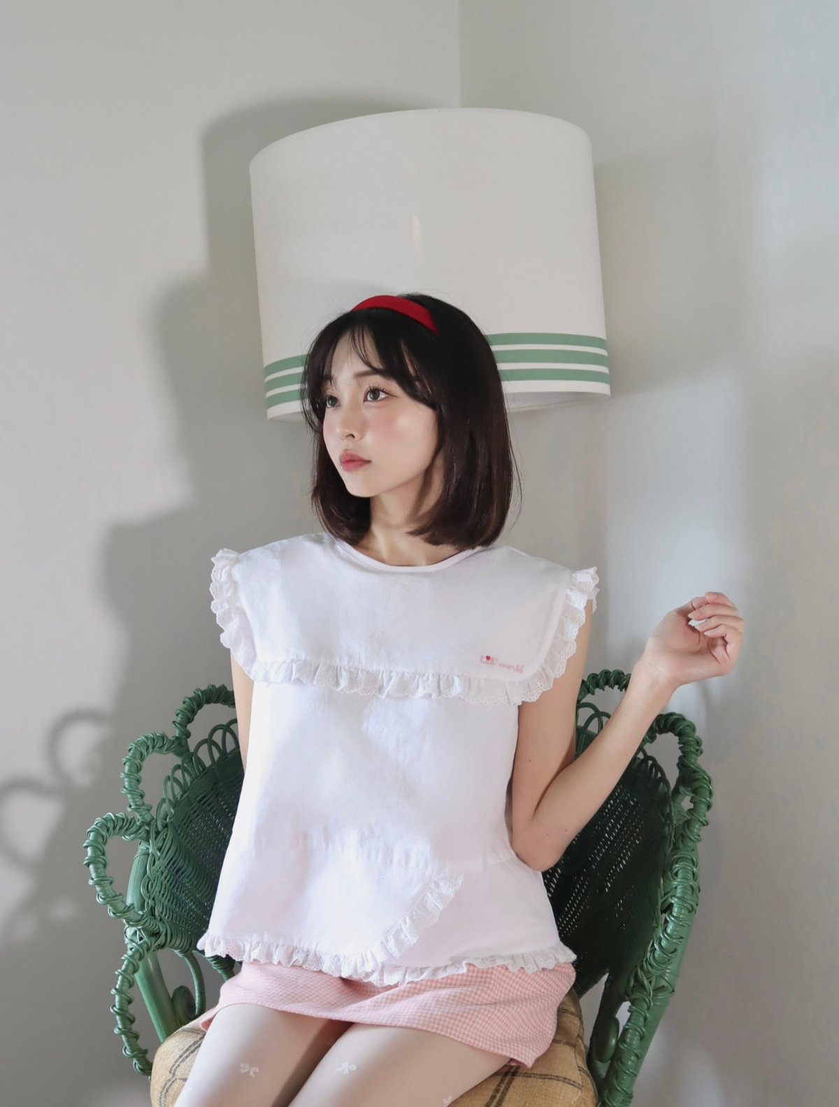 Ribbon embroidery frill blouse | Little World