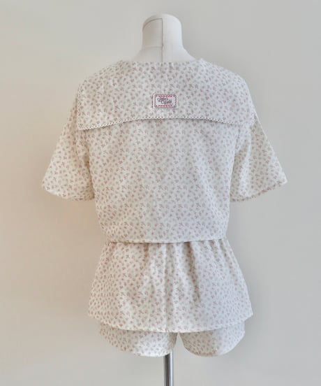 Double gauze mini floral cotton set